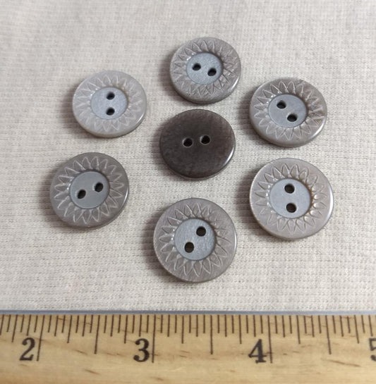 Button #PB1431 #2 Hole #Brown #Polyester #10pc