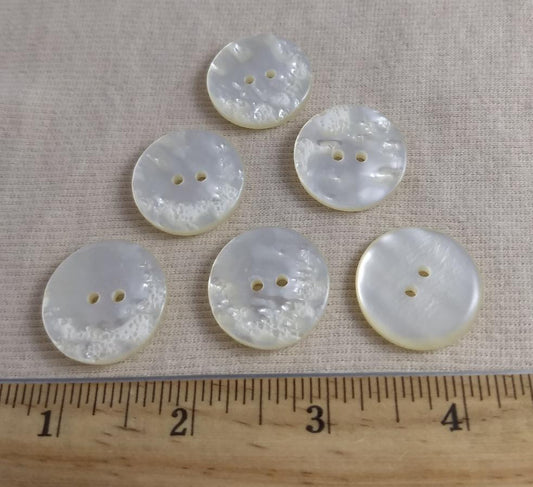 Button #C3632/23632  #2 Hole #White  #Polyester #10pc