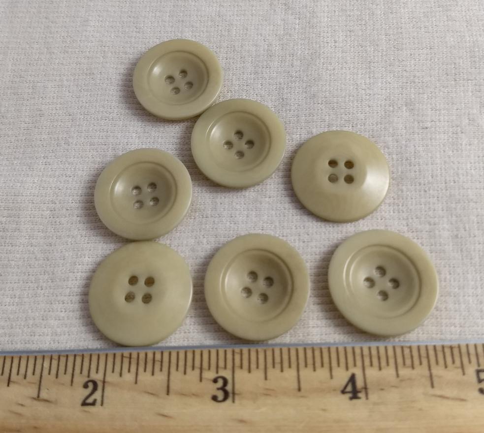 Button #1314 #4 Hole #Cream #Imitation #Corozzo #Abs #10pc