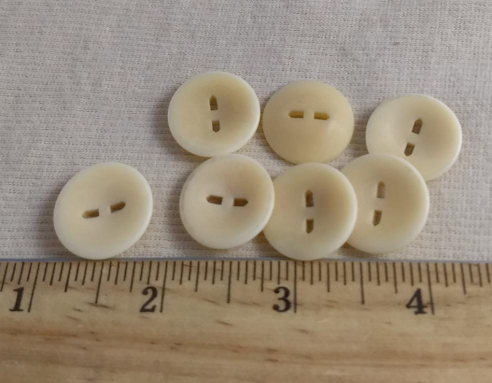 Button #Corrozzo #2 Hole #Cream #Abs #10pc