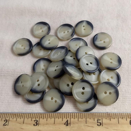 Button #4340 2 Hole #Cream #Rim #Imitation #Horn #10pc