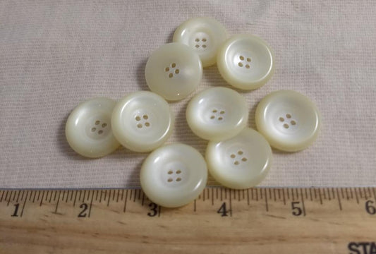 Button #P9013 #4 Hole #Pearl #Polyester #10pc