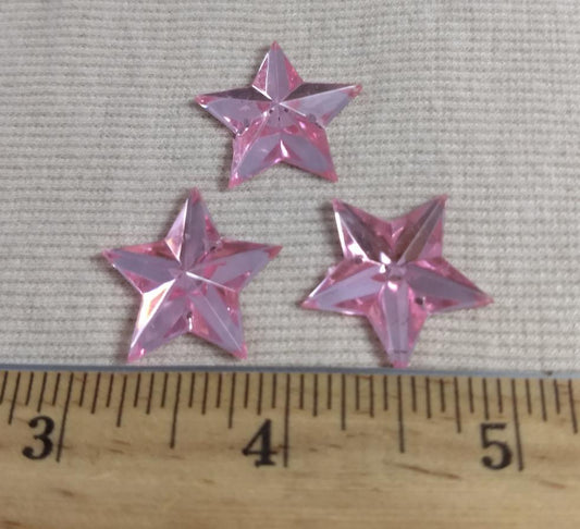 Bead #A47 #2-Holes #Light-Pink  #Star #10pc