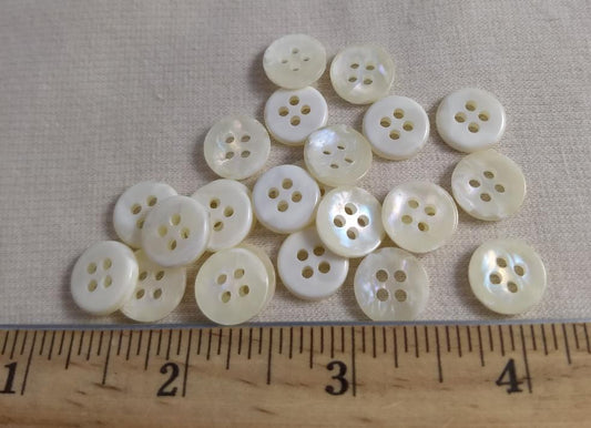 Button #HS2920 #4 Hole #Pearl #Polyester #10pc