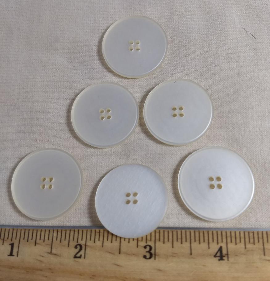 Button #20226 #4 Hole #Pearl #Polyester #10pc