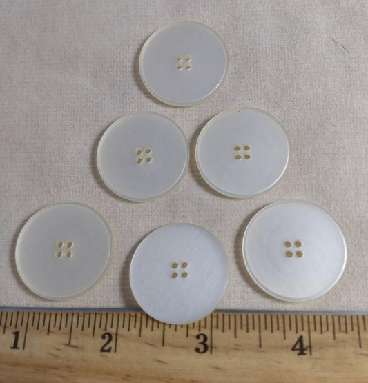 Button #20226 #4 Hole #Pearl #Polyester #10pc