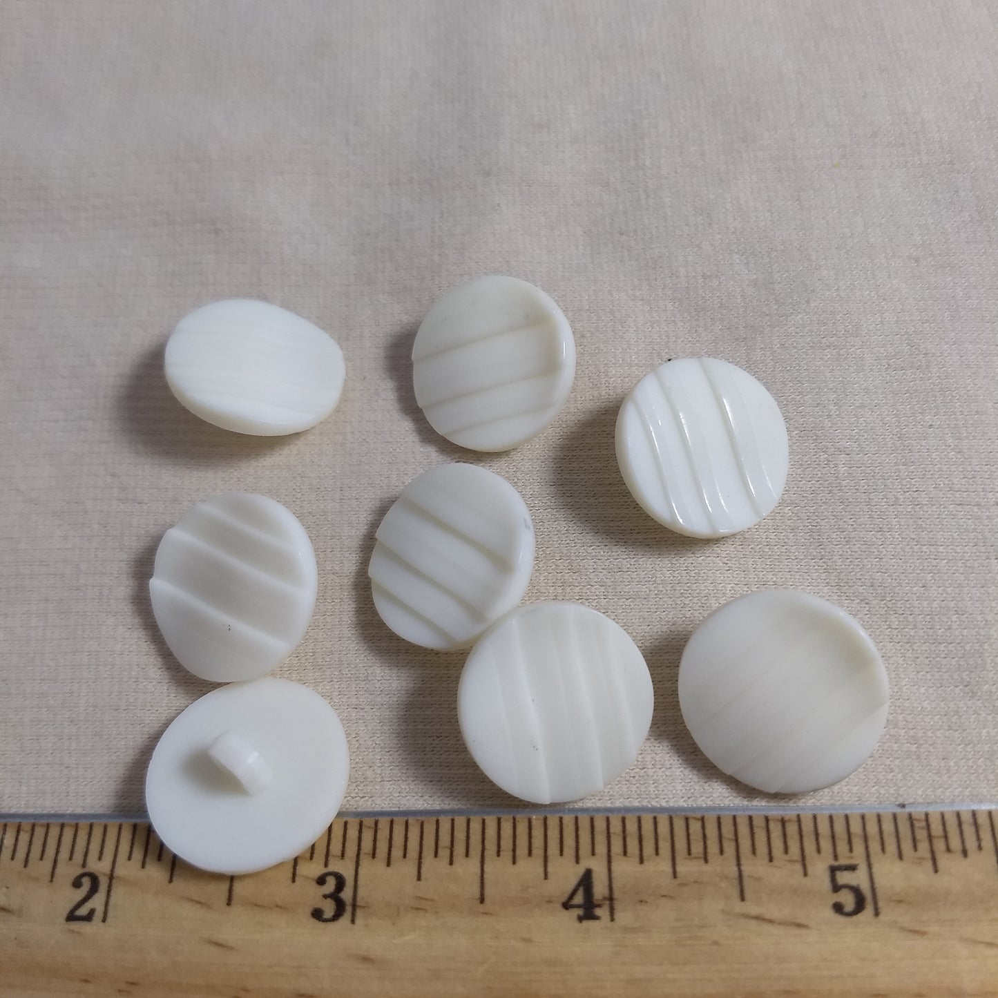 Button #1332 #Shank  #White #Nylon #10pc