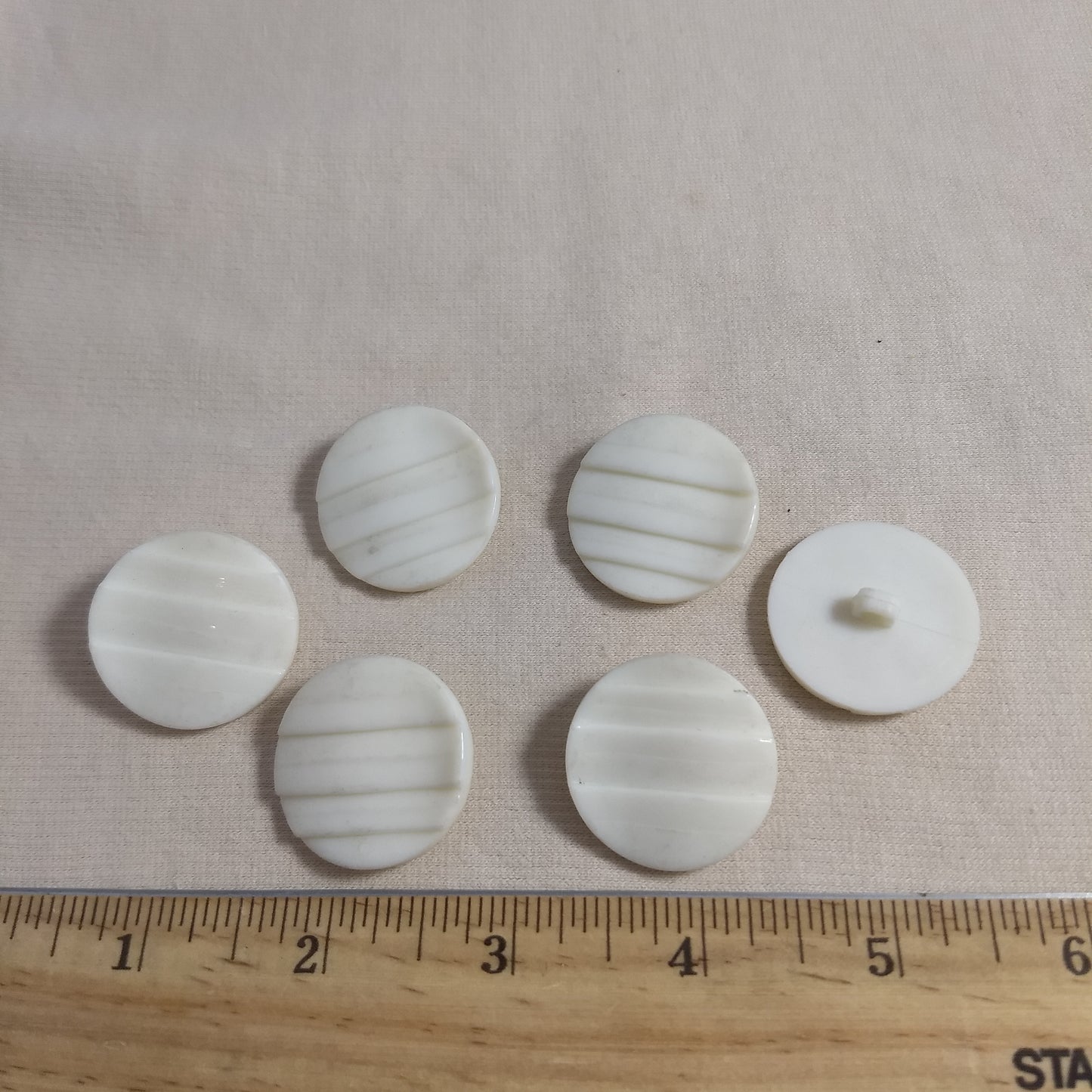 Button #1332 #Shank  #White #Nylon #10pc