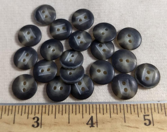 Button  #98044 #2 Hole #Brown #Imitation #Horn #Polyester #10pc