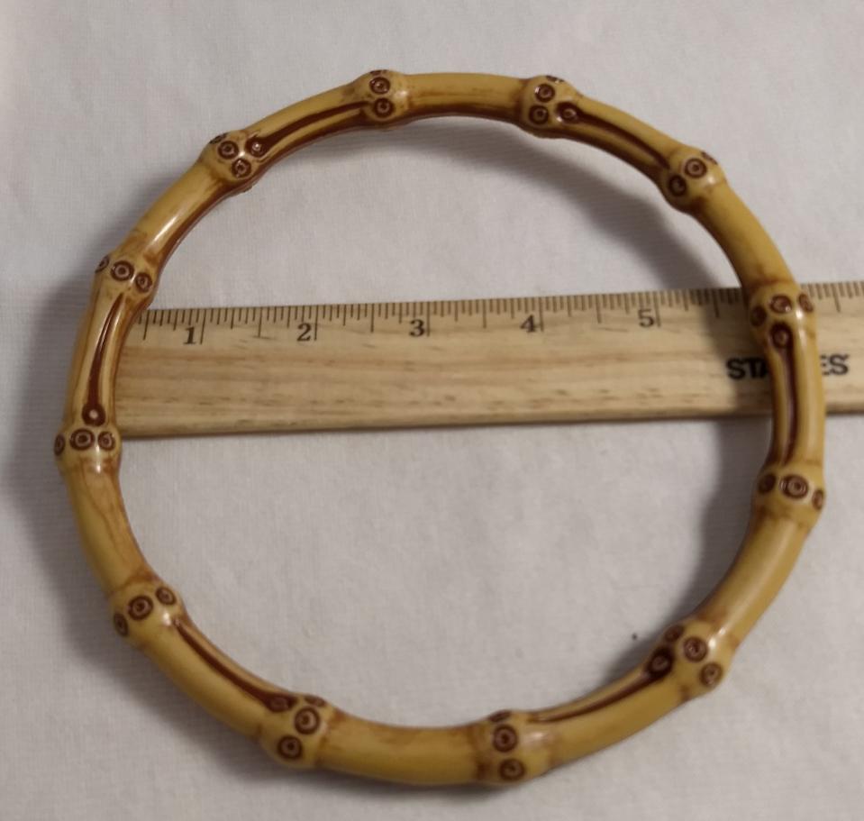 Handbag-Handle #HD30 #Natural #Bamboo-Ring