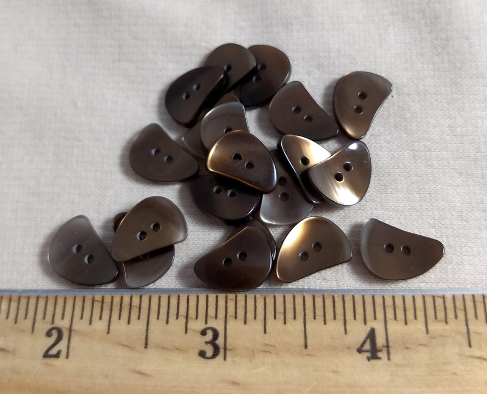 Button #SS01 #2 Hole #Brown #Imitation #Shell #10pc