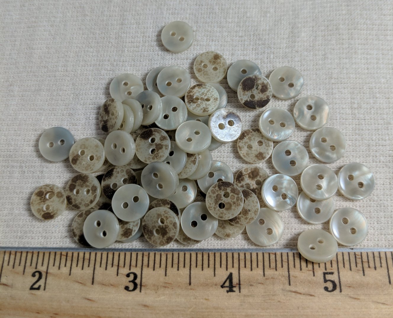 Button #Akoya #2 Hole #Pearl #Polyester #10pc