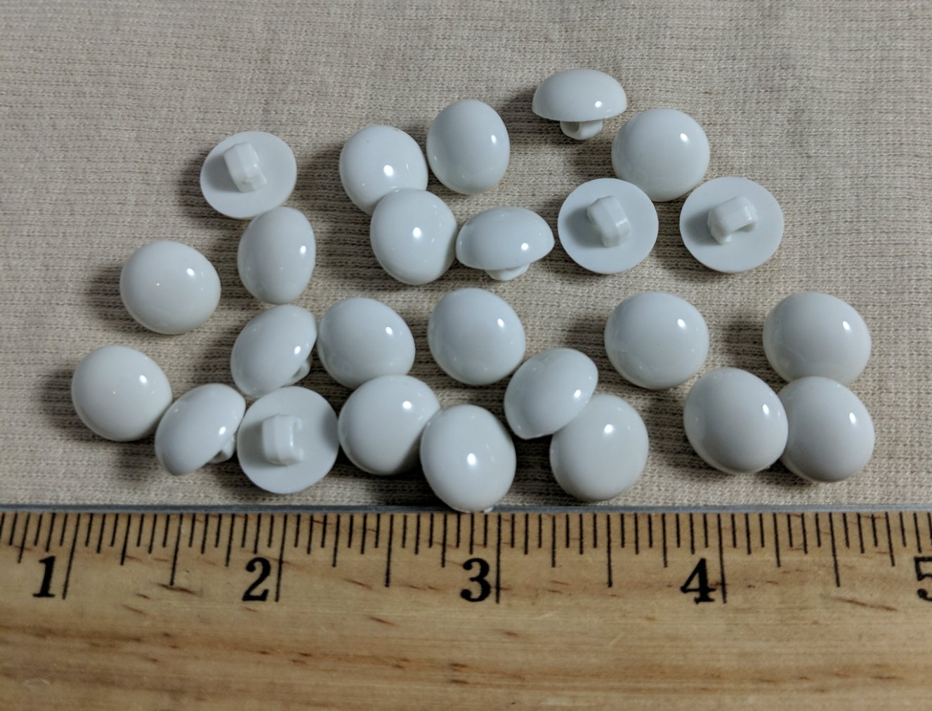 Button #EP1011 #Shank #White #Halfball #Nylon #10pc