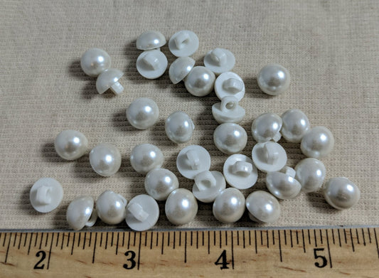 Button #EP1011 #Shank #Spray #Pearl #Halfball #Nylon #10pc