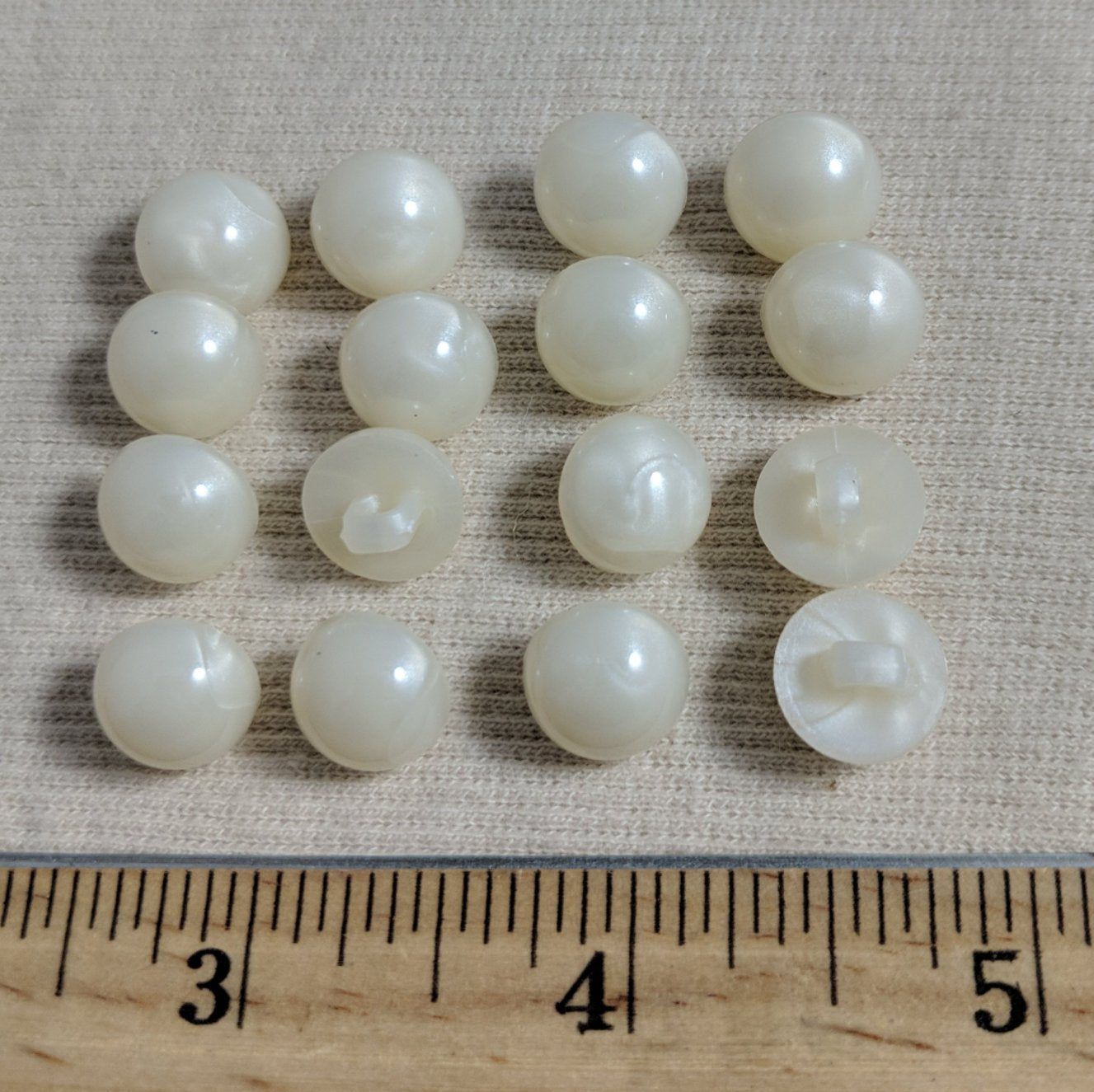 Button #EP1011 #Shank #Pearl #Halfball #Nylon #10pc