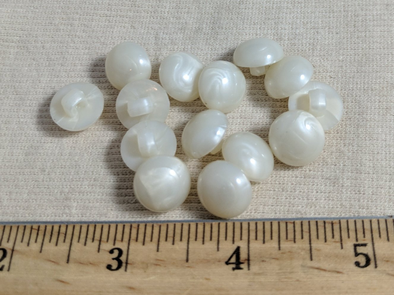 Button #EP1011 #Shank #Pearl #Halfball #Nylon #10pc