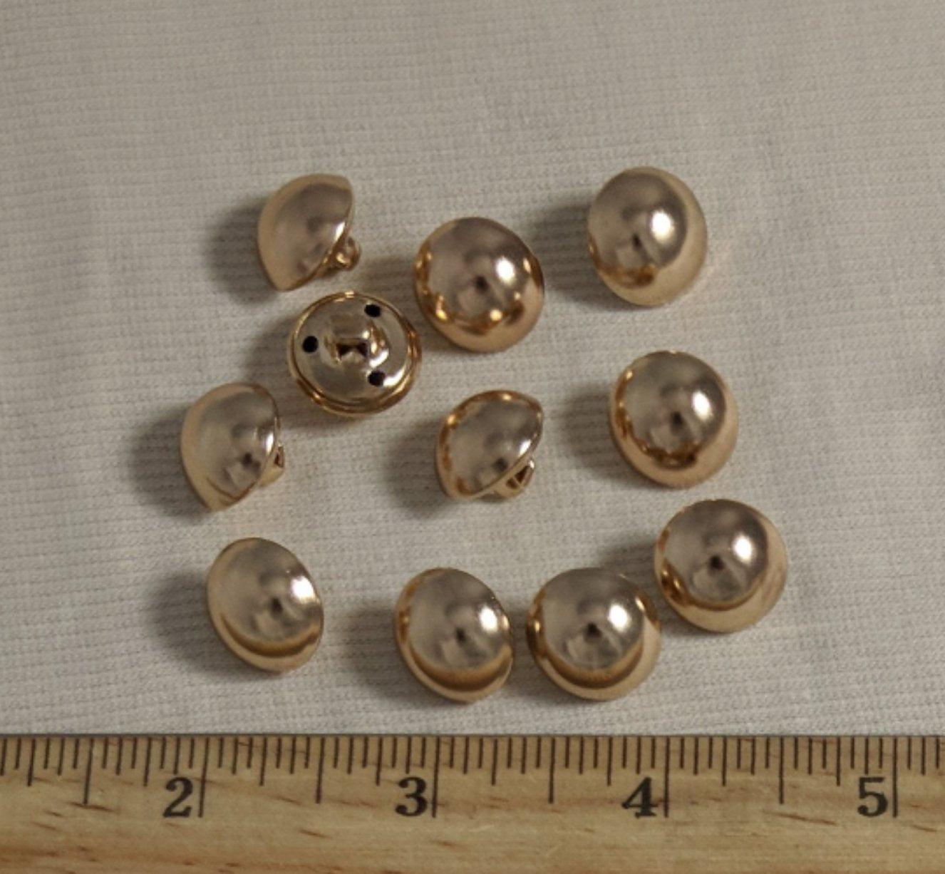 Button #CLN767 #Shank #Gold #Metal #10pc