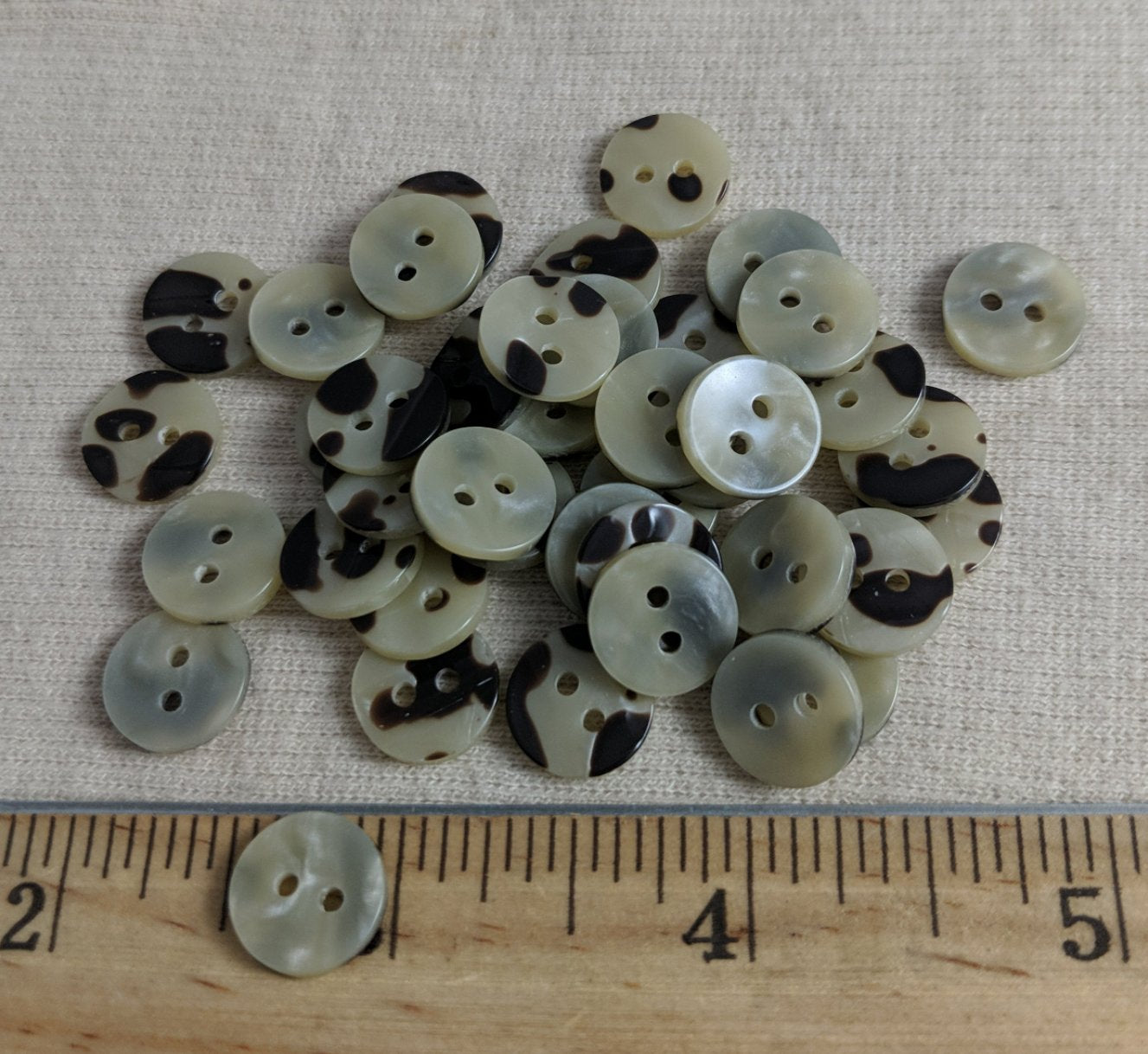 Button #Akoya #2 Hole #Pearl #Polyester #10pc