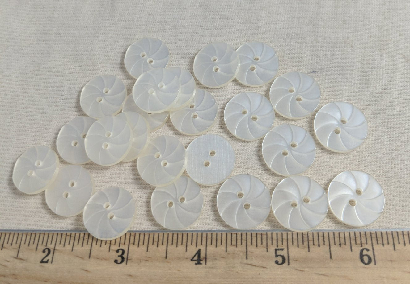 Button #1339 #2 Hole #Pearl #Nylon #10pc