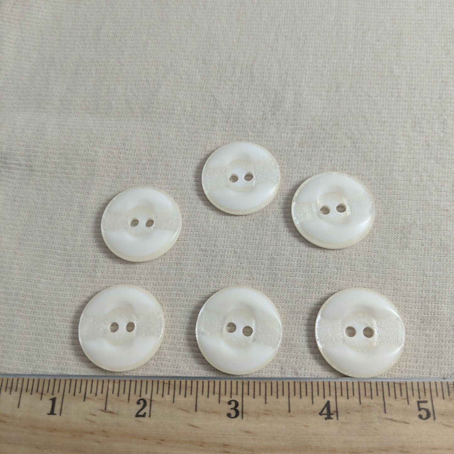 Button #P9023-1 #2 Hole #Cream #Rim #Imitation #Horn #Polyester #10pc