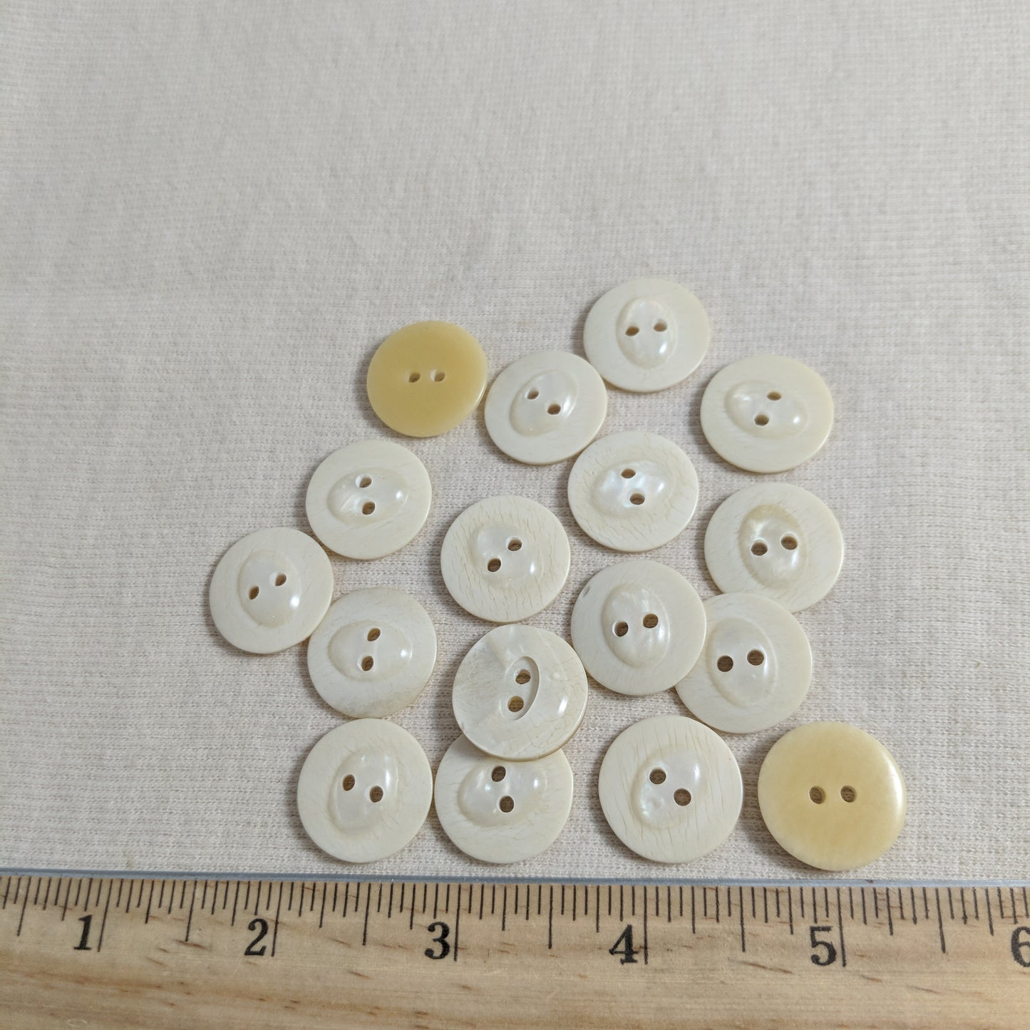 Button #21437 #2 Hole  #Ivory #Polyester #10pc