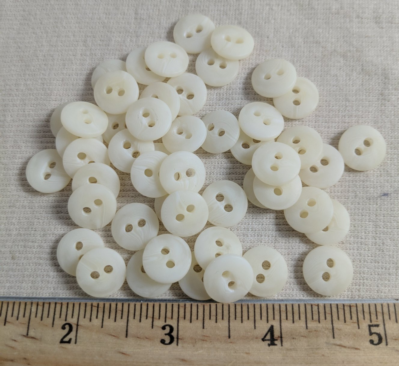 Button #2755 #2 Hole #White #Basic #Polyester #10pc