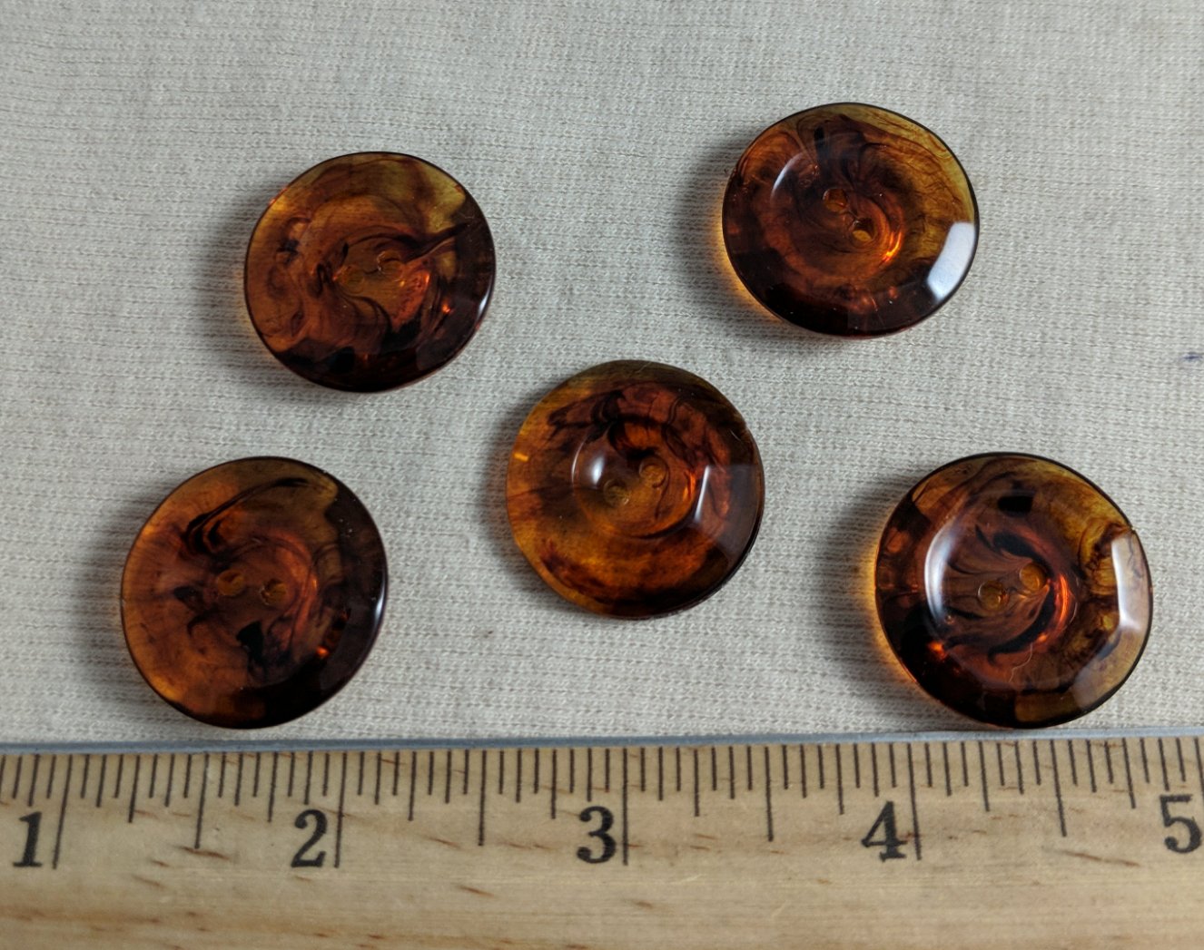 Button #KAD017-2 #2-Hole #Imitation #Tortoise #Brown #Rim #10pc