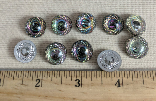 Button #RA #Acrylic #Rainbow #Rim #10pc