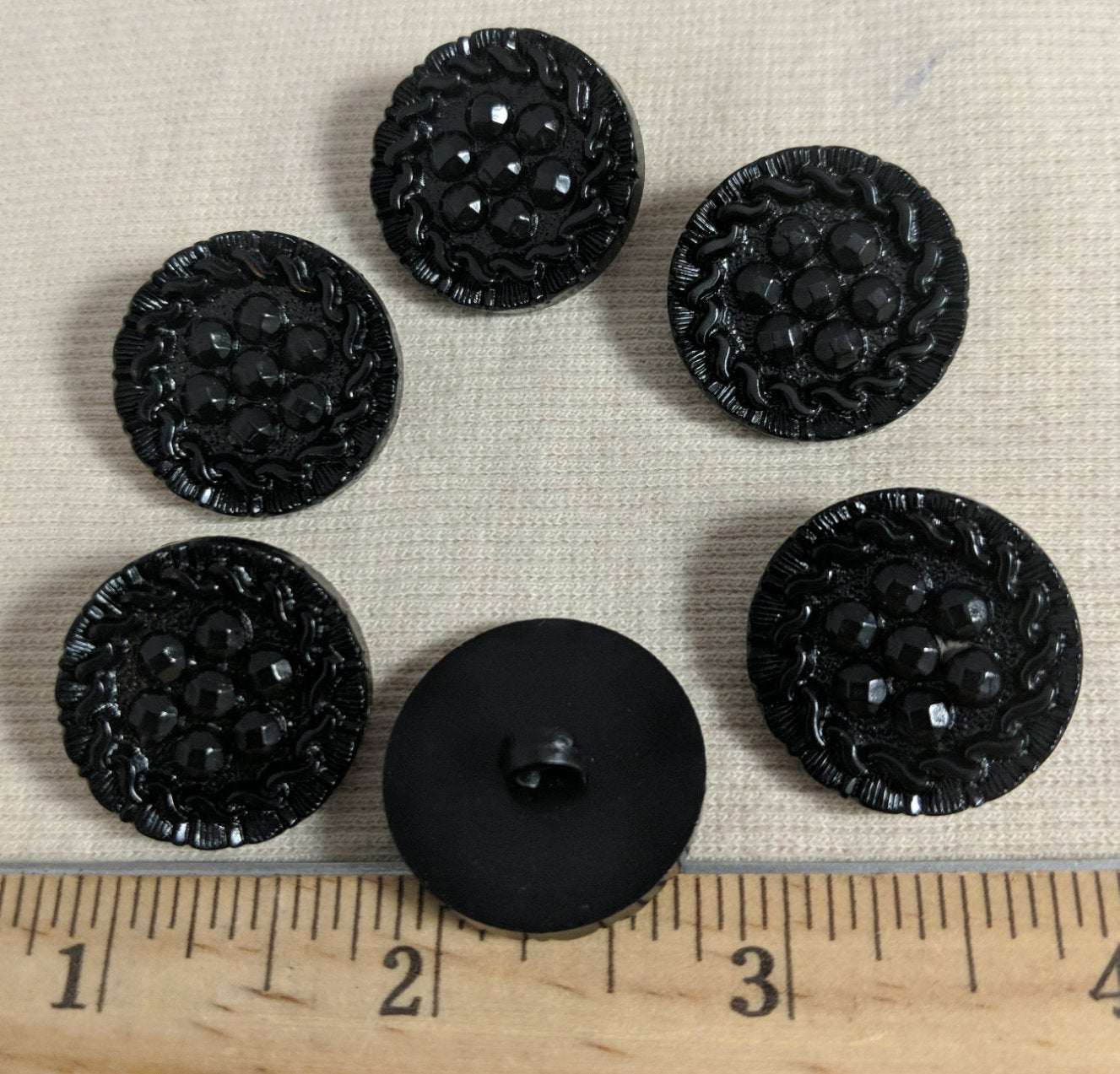 Button #912  #Shank #Black #Nylon #10pc