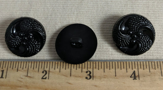 Button #71460 #Shank #Black #Nylon #10pc