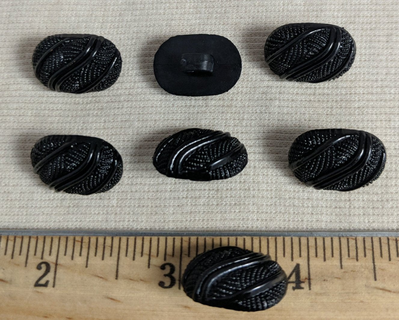 Button #JU182 #Shank #Black #Nylon #10pc