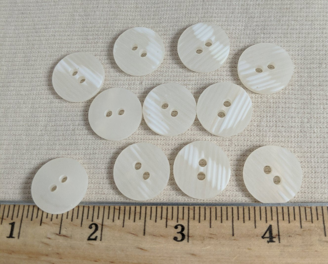 Button #29444 #2 Hole #White #Polyester #10pc