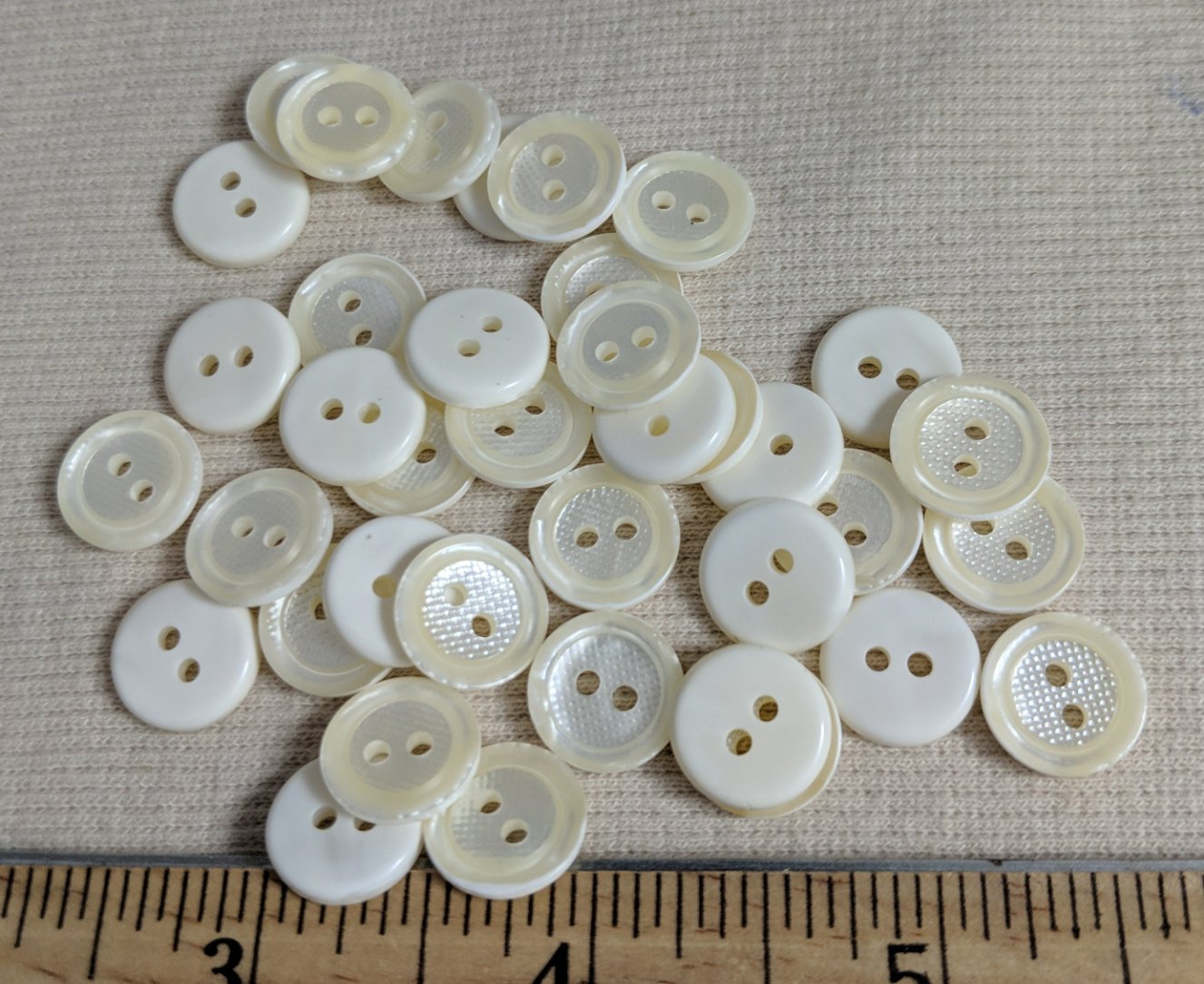 Button #84027 #2 Hole #White #Polyester #10pc