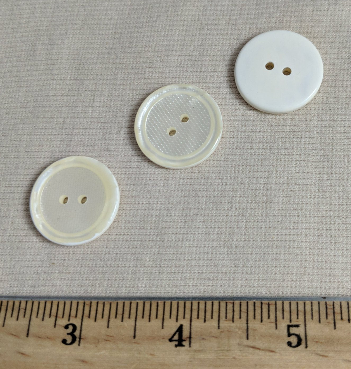 Button #84027 #2 Hole #White #Polyester #10pc