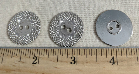 Button #9175 #2-Hole #Silver #Metal #10pc