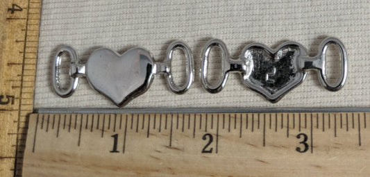 Buckle #N776 #Silver #Heart #Metal #10pc