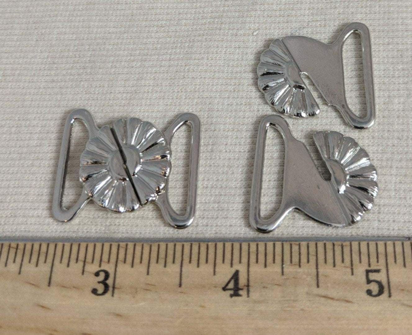 Buckle #Cy2513 #Silver #Flower #Connector #Metal #1pc