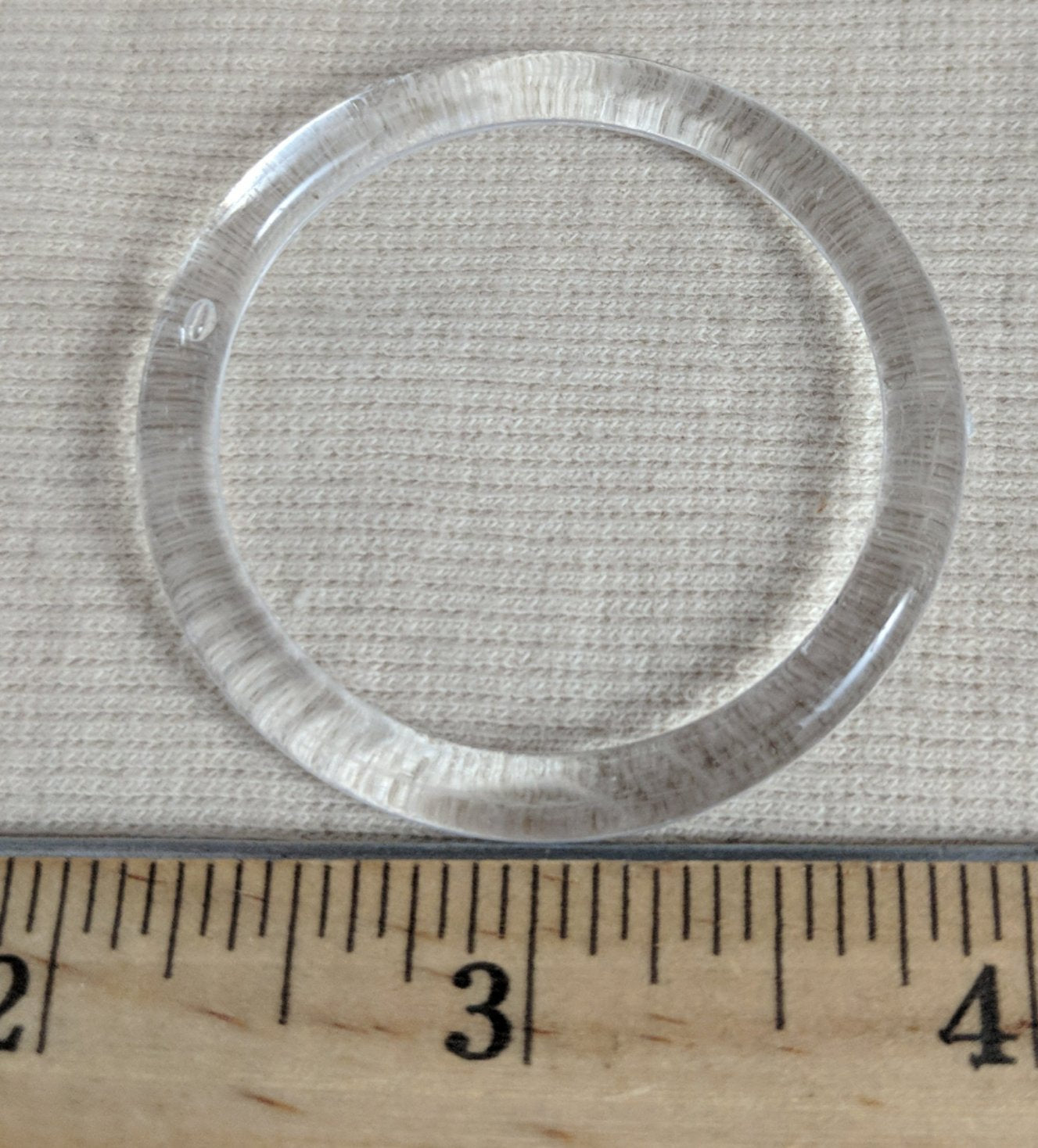 Ring #Y6167 #Clear #Round #Acrylic #10pc