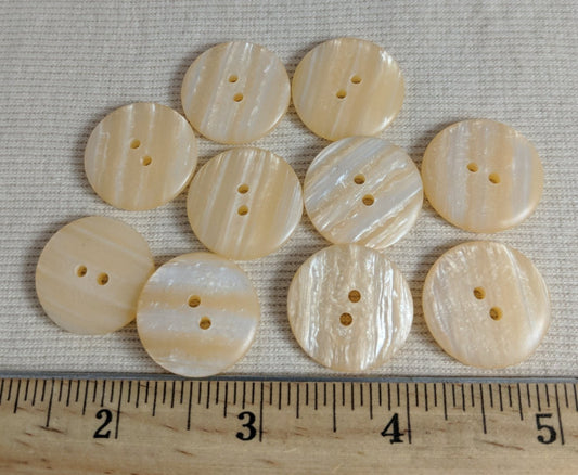 Button #10684 #2 Hole #Cream #Polyester #10pc