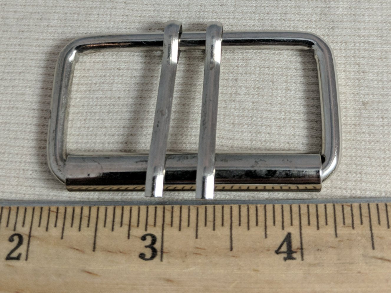 Buckle #1368 #Silver #2-Prong #Roller #Metal #1pc