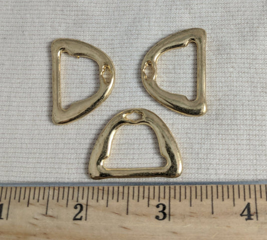 D-Ring #DK6806 #Gold #Metal #10pc