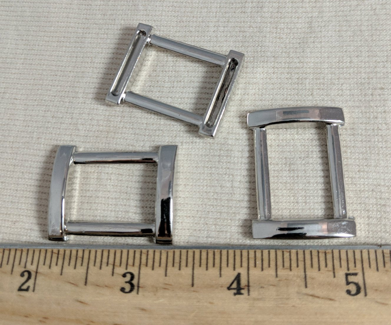 Buckle #P9019-B #Silver #Rectangle #Connector #Metal #10pc