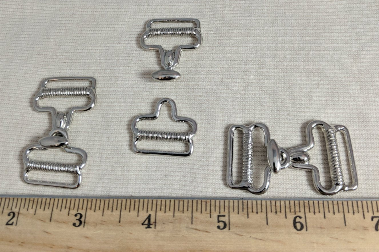 Buckle  #CY1686 #Silver #Hook #Connector #Metal #1pr