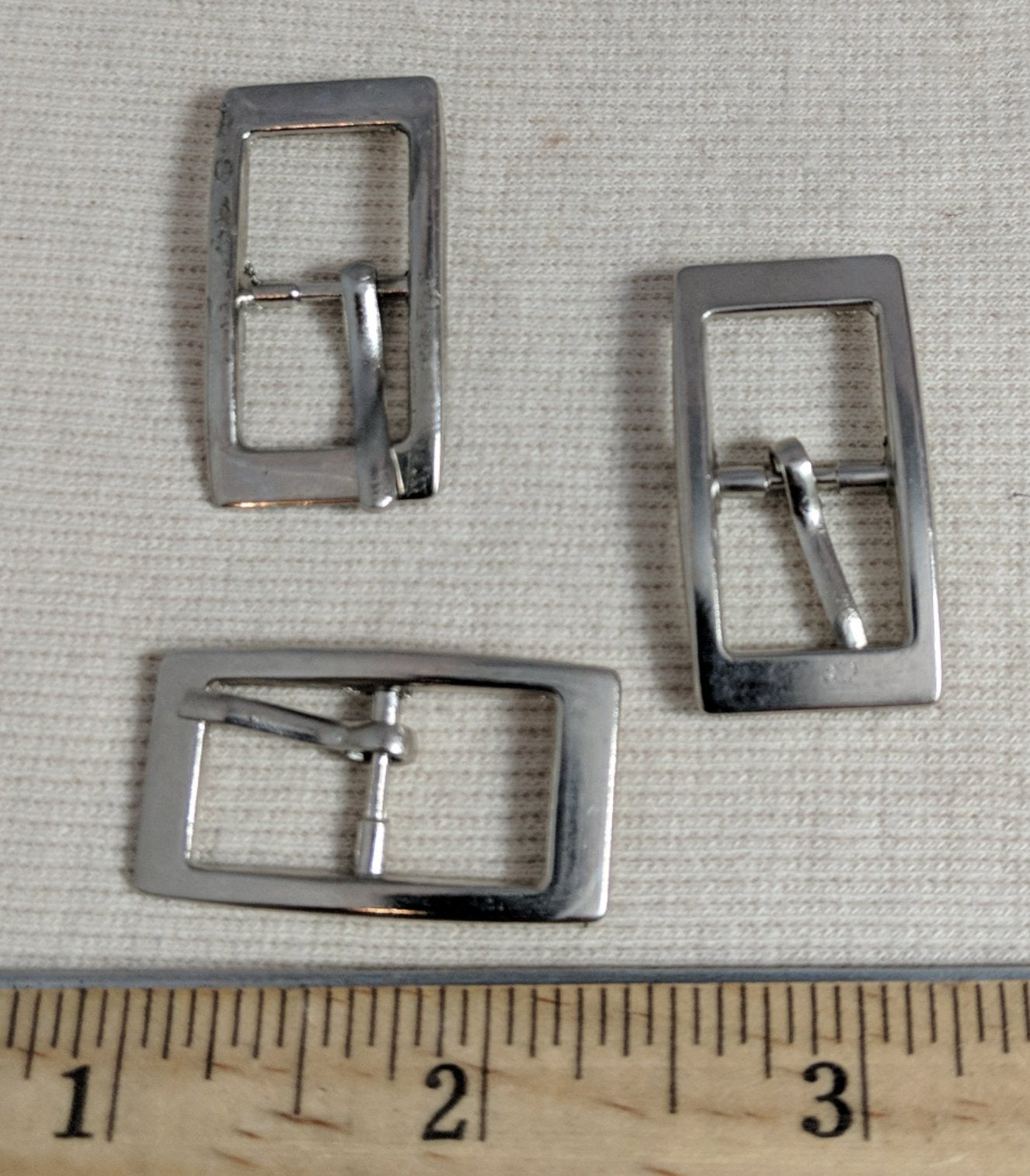 Buckle #1384 #Silver #Center-Bar #Prong #Metal #1pc