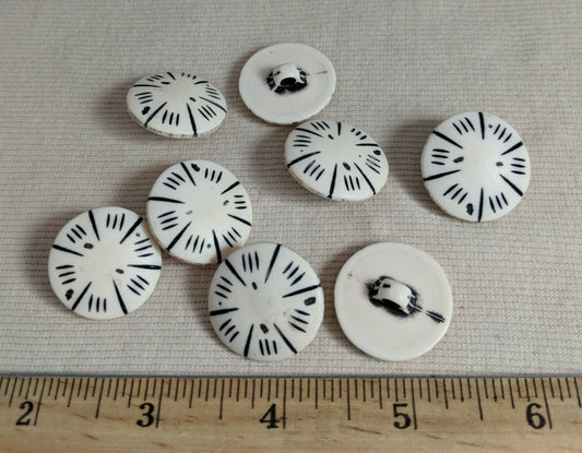 Button #3084A #Shank #White #Abs #10pc