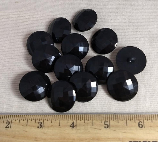 Button #SM1271 #Shank #Black #Nylon #10pc