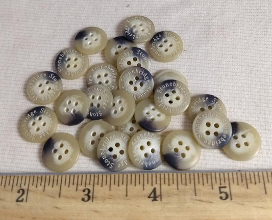 Button #4794 #4-Hole #Cream #Rod #Stonebridge #10pc