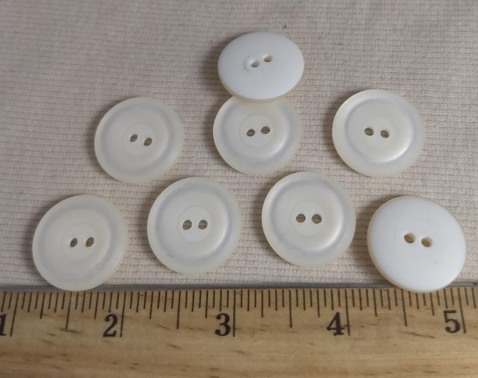 Button #4043 #2 Hole #Pearl #Rim #Polyester #10pc