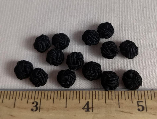 Button #MB2105 #Shank #Black #Braided #Knot #10pc