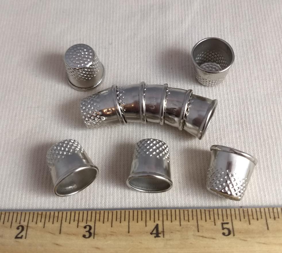 Button #Y5749 #Silver #Sewing #Thimble #Abs #10pc